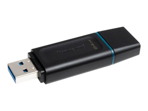 Kingston DataTraveler Exodia 64GB USB 3.2 Gen 1 Sort Blå EAN 740617309829