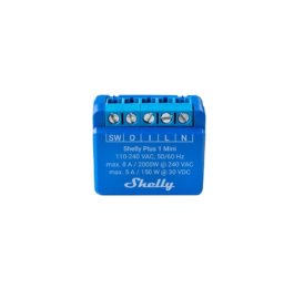 Shelly Plus 1 Mini  WLAN relæ Blå EAN 3800235261576